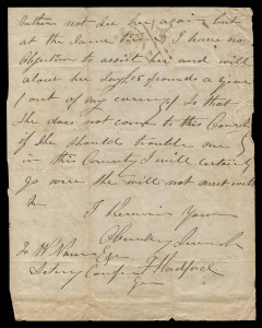 GET OUT OF MY LIFE!: June 1856 mss letter to the Comptroller General's Office from the obviously disgruntled husband of a female convict.