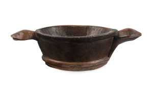 TORRES STRAIT ISLANDS Ceremonial bowl, carved wood, early 20th century 