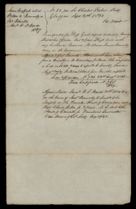 Jean MOFFATT - Transported for 14 years: Between 1824 and 1837 the convict ship, Sir Charles Forbes, made 4 voyages to Australia to deliver convicts to Van Diemen's Land (3 voyages) and Botany Bay.