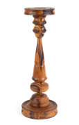 An Australian inlaid chess board, cedar and pine, 19th century, together with a specimen wood stand, New Zealand, 20th century - 2