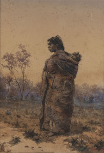BEATRIX (Helen Beatrix) COLQUHOUN, [Britain, Australia], [1860-1959] (Aboriginal Mother and Child in Landscape) (circa 1880s)