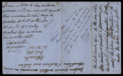 WHERE IS MY CLERK OF WORKS & WHY ISN'T HE AT HIS POST? 22 Oct.1850 mss letter to Samuel SMITH (Foreman Clerk-of-Works in the Royal Engineers Dep't) at Port Arthur. - 2