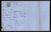 PLEASE REVOKE THIS TICKET-OF-LEAVE: 11 April 1856 mss report to the Chief Magistrate written from Kingston Police Office - 2