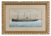 ARTIST UNKNOWN S.S. Britannia watercolour on paper initialed lower right "N.D."