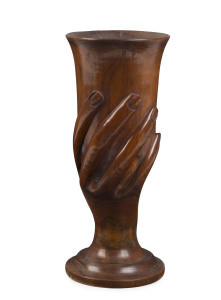 PITCAIRN ISLAND Carved wooden cup, 19th century 