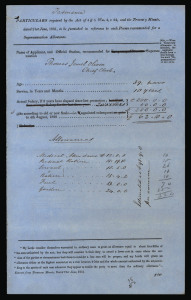 A PENSION FOR THE CHIEF CLERK at NORFOLK ISLAND: