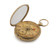 An 18ct yellow gold gents pocket watch, key wind fusee movement by Stuart & Co. Liverpool - 3