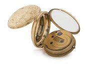 An 18ct yellow gold gents pocket watch, key wind fusee movement by Stuart & Co. Liverpool - 5