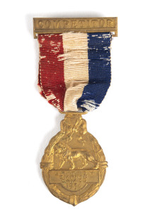 1934 2nd BRITISH EMPIRE GAMES IN LONDON, Competitor's badge "Competitor/British Empire Games/1934", 27mm, with red, white & blue ribbon.