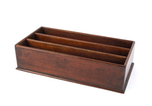 A desktop letter tidy, Australian cedar, 19th century