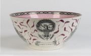 A Sunderland lustre bowl "Ship Caroline, The Shipwrights Arms, James Leech", Staffordshire, circa 1930 - 3