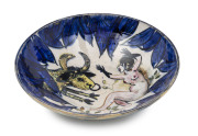 ARTHUR BOYD & JOHN PERCEVAL Pottery fruit bowl with hand-painted interior, late 1940s signed "J.P." on the front and base incised "Arthur Boyd, Australia" - 2