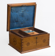 A fine Australian sewing box with nautical themed inlay, cedar and pine, Tasmanian origin, 19th century - 2