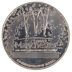 2002 COMMONWEALTH GAMES IN MANCHESTER, Participation Medal "2002 Manchester, The XVII Commonwealth Games, 50mm diameter, in original presentation case.