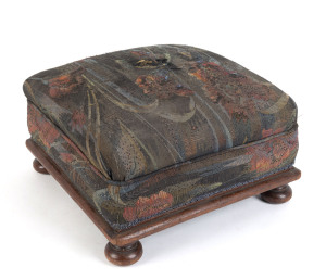 An early footstool with bun feet, Australian cedar, circa 1840 