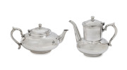 A silver plated Challenge Perfect teapot and coffee pot, circa 1920