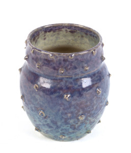 JOHN BARNARD KNIGHT Pottery vase with purple glaze