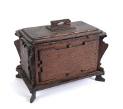 A tea caddy, silky oak, Queensland origin, 19th century