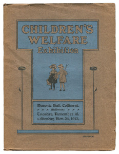 CHILDREN'S WELFARE EXHIBITION - November 1913: