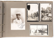 WW2 Period photo album, possibly Papua New Guinea, showing scenes of pearl diving, natives and military 