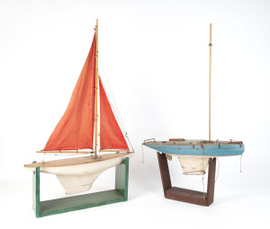 Two model pond yachts, early to mid 20th century
