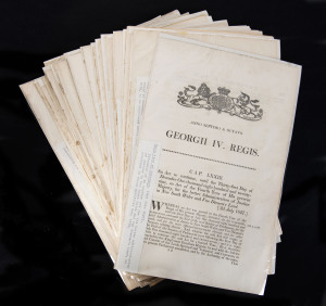 GEORGII III. REGIS and VICTORIAE REGINAE: 27 editions of Government papers concerning Australian colonial matters, 1819-1866