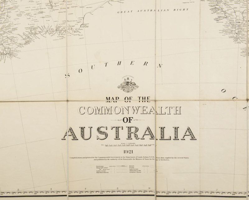 Map of the Commonwealth of Australia 1921