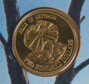 GOLD COINS OF AUSTRALIA: 1984 $200 Koala, 1989 $200 Frilled neck lizard; both in original cards, as issued and uncirculated. (2). - 3