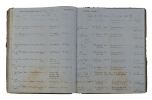 POLICING IN VICTORIA 1858 - 1911: A large cloth-bound volume providing a manuscript record of "REPORT OF CHARGES TAKEN" at various WATCH HOUSES: