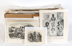 AUSTRALIA: Large quantity of news clippings and engravings, 19th century