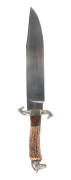 An Australian custom made Bowie knife with cast horse head ornamentation, 20th century