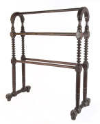 A Colonial towel rail, blackwood and cedar, Tasmanian origin, 19th century