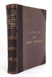 BACON, George W. NEW COMPLETE ATLAS OF THE WORLD [London, G.W.Bacon, n.d. but 1895]