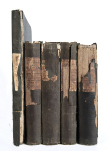 HUNTER, JohnTHE WORKS OF JOHN HUNTER, F.R.S. with Notes. Edited by James F. Palmer.[Longman, Rees, Orme,, London, 1835] In four volumes, Illustrated by a volume of Plates in Quarto. Green cloth bindings split in places with some losses, including original