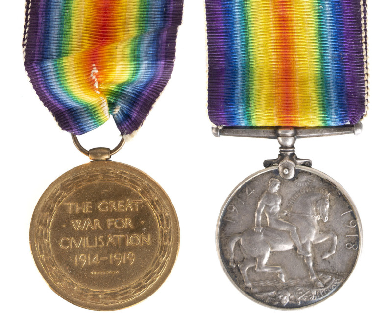 Two WW1 Australian service medals, circa 1918