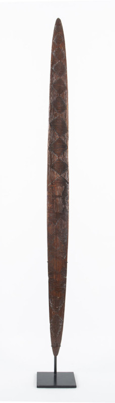 A message stick, carved wood, West Australian origin