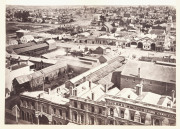 BALLARAT, TASMANIA & SYDNEY: c1870s cloth-covered photo album (dilapidated) with "TASMANIAN SCENES" in gilt to front cover; containing 54 albumen print images affixed to the thick card leaves, together with 3 additional iames loosely inserted at the back. - 4