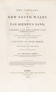 REID, Thomas Two Voyages to New South Wales and Van Diemen's Land