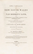 REID, Thomas Two Voyages to New South Wales and Van Diemen's Land