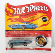 HOTWHEELS: 1970 Redline Peeping Bomb (6419) – Spectral Flame Aqua with black Interior. Mint and unopened in original flame blister pack.