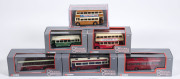 CORGI: Group of model buses including Leyland PD1A Eastern Counties Omnibus (97839); and, Bristol Tower Wagon (42301); and, Bristol K6B West Yorkshire Road Car (97856). All mint in original cardboard windowed boxes. (17 items)
