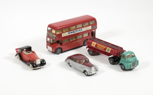 TRI-ANG: group of unboxed model vehicles including ‘Spot On’ L.T Routmaster Bus (145); and, ‘Spot On’ Humber Super Snipe Estate Car (183); and, ‘Spot On’ Sunbeam Alpine (191). Mixed condition. (45 items approx.) 