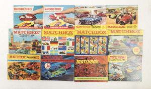 MATCHBOX: group of collectors catalogues, news leaflets and other items including 1962 ‘Matchbox’ Series International pocket catalogue; and, 1965 ‘Matchbox’ collectors catalogues international edition; and, ‘Matchbox’ Superfast racing jacket order form. 