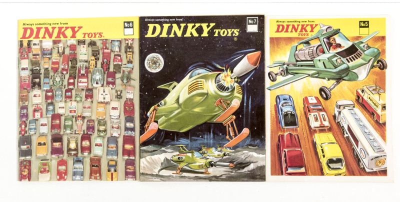 DINKY: Group of collectors catalogues including 1970s collectors catalogue; and Dinky Toys poster; and, 1969 collectors catalogue. All in excellent condition. (9 items)