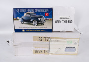 FRANKLIN MINT: group of model cars including 1935 Mercedes Benz 770K Emperor Hirohito (B11SD61); and, 1930 Duesenberg "J" Derham Tourister Convertible (B11KF07); And, 1954 American LaFrance Series 700 Fire Engine Truck (R21TF73). All mint in original pack - 3