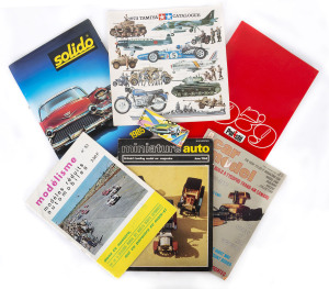 Miscellaneous group of model cars collectors catalogues, news leaflets and other items including Mebetoys collects catalogue; and, NZG Models collectors catalogue; and, Champion collects poster. All in excellent condition. (75 items)