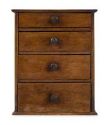 A miniature chest of 4 drawers, Australian cedar, circa 1900