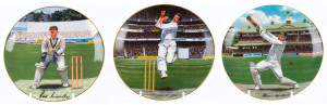 Australia's Cricketing Greats, series of 8 plates issued by The Bradford Exchange, comprising Don Bradman, Greg Chappell, Rod Marsh, Dennis Lillee, Jeff Thomson, Allan Border, Bill O'Reilly and Victor Trumper.