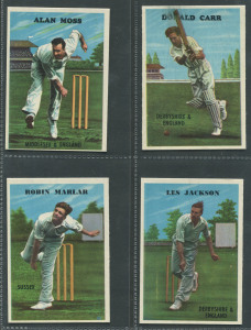 BUBBLE GUM CARDS: 1959 A. & B.C. Gum "Cricketers, complete set [48], VF/EF.