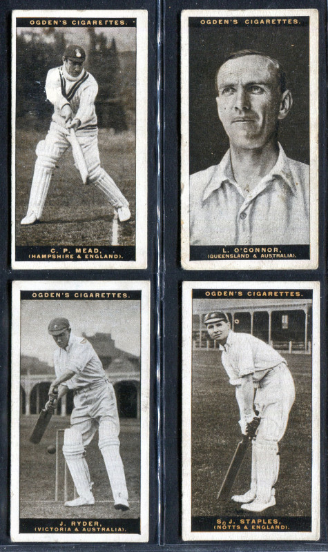 CIGARETTE CARDS: 1928-29 Ogden's "Australian Test Cricketers" complete set [36] G/VF.